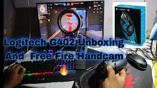 Logitech G402 Hyperion Fury Gaming Mouse Unboxing and Gameplay 🔥|| Best Gaming Mouse For Free Fire 🔥