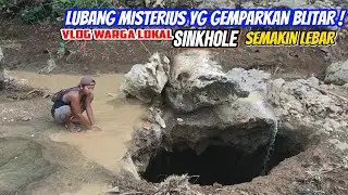 LUBANG MISTERIUS Dawuhan BLITAR semakin Lebar | SINKHOLE Gemparkan Warga Kaliandong Hisap Air Sungai