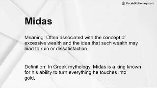Midas Meaning
