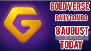 GOLD VERSUS BOT DAILY COMBO TODAY 8 AUGUST @SatosiBot