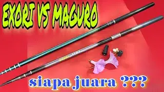 KUALITAS HARGA SAMA ⁉️ JORAN PANCING TEGEK ROD BATTLE COMPARISON MAGURO AZURE VS EXORI LEDA