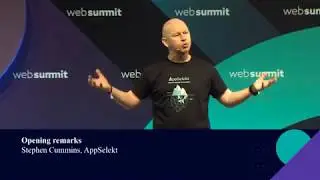 Stephen Cummins (14 Minutes of SaaS) on Customer Success. Web Summit's SaaS Monster Keynote #14MoS