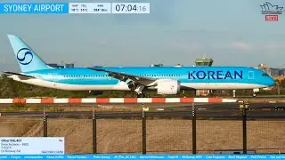 🔴LIVE - INAUGURAL Korean Air Boeing 787-10 to Sydney Airport!🔴