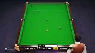 PS4 Snoker 19 on the practice Tabe playing Six Red with Rhys Clark