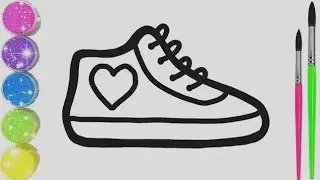 Draw a Picture of Roller Skates  Bolalar uchun oyoq kiyim rasmini chizish