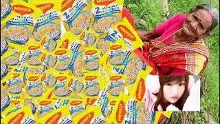 Maggi Noodles Cooking By Our Grandma || Myna Street Food