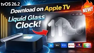 tvOS 26 Liquid Glass is REAL 🤯 | Clock TV on Apple TV