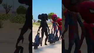 GTA V: SPIDER-MAN, IRONMAN, HULK SAVING HIS DAD😲#shorts