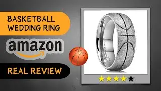 Basketball Ring Amazon Review Wedding Band in Silver or Gold