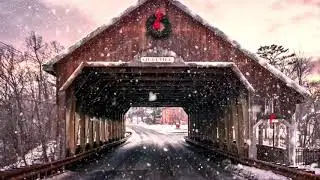 Winter Quiet Snow Ambience , Small Wind Sound and Falling Snow Sound