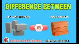 #DIFFERENCE  BRTWEEN FLY ASH BRICKS AND RED BRICKS