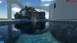 Pool Renovation Project Adding Perimeter Overflow Spa, Grotto With Slide