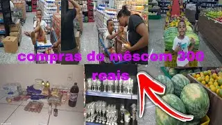 Nossas compras do m&ecirc;s com 300 reais o que deu pra me trazer ? Do supermecado