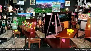 Painting of the DiscovrTV Piano :LIVE by Malcolm Jiyane