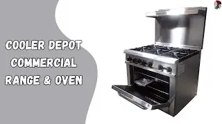 High-Performance Commercial Gas Range with 211,000 BTU Power | Cooler Depot