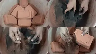 Soft Chocolatey🍫Dirt Dry Crumbling & Powder Play ASMR