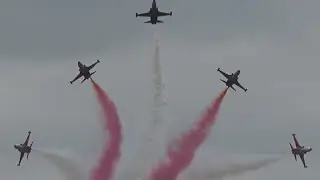 4K | Awesome Display TURKISH STARS at Danish Air Show 2016