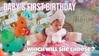 BABY PICKS STARTER POKEMON | Korean first birthday celebration in Wonderland