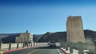 Crossing Hoover Dam (Nevada to Arizona side) HD