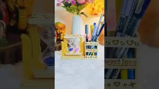 Double Timer ⏳ Pen Holder. #penholder #craft #diy #timer #homedecor #unboxing #bankubhaiya #song