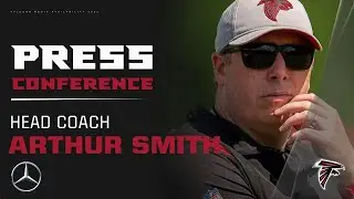 Arthur Smith updates the media at rookie minicamp | Atlanta Falcons
