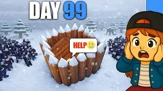 I Survive 99 Day With This Winter AFK Base!