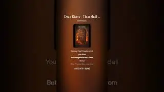Dean Rivers   Thou Shall Not Kill