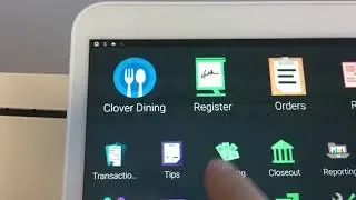 Invoice Number set up on a clover device