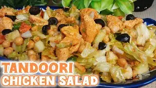 Tandoori chicken paneer salad |chana chicken tandoori salad | salad with chana and tandoori chicken