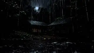 Rainy Countryside Evening  Peaceful Sleep Sounds