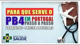 O QUE &Eacute; PB4? COMO TIRAR O PB4 ONLINE PASSO A PASSO 2022 | MORAR EM PORTUGAL