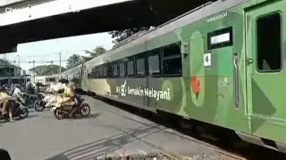 Momen Perdana Kereta Api Kertanegara Menggunakan Gerbong Eksekutif Ex Gajayana.