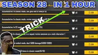 How to complete season 28 Elite pass Mission | complete all veteran mission in one day free fire