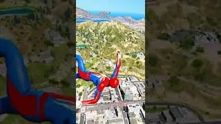 GTA V SPIDERMAN RAGDOLLS | GTA 5 EPIC FUNNY MOMENTS with jumping moon ( Euphoria Moments )