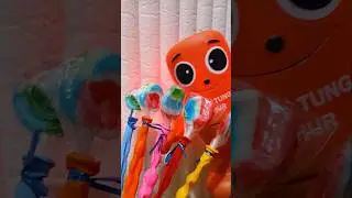 ASMR AMERICA'S🧃🍭 ORIGINAL DUBBLE BUBBLE GUM 3 FRUIT FLAVORS AND... Part 6