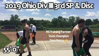 Ohio State Championship 2x 3rd Place [Shot Put] [Discus] Davis Hedrick Highlight Video