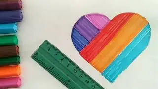 How to Draw the Likee Heart Logo  Easy Color Drawing Tutorial