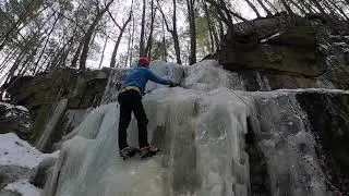 Ice climbing in Keene