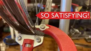 Servicing and truing a 20 inch bicycle wheel // Bike Restoration ASMR
