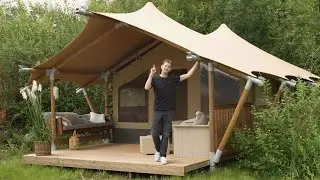 New Safari Tent Compact with Stretch Roof &ndash; Luxury Glamping for Your Campsite!