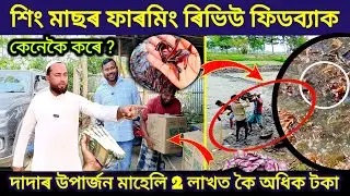শিং মাছৰ ফাৰমিং ৰিভিউ ফিডব্যাক / New business ideas 2024/ Assam fish hatchery / Fish farming Assam
