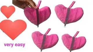 Hart ❤️ sep pauch बनाए और पैसे कमाए #pauch#easytutorial #diy#ussewtips #diyideas#craft#pars #sewing#