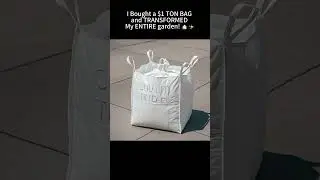 I Bought a $1 TON BAG and TRANSFORMED My ENTIRE garden! 🏠✨