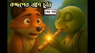 Turtle vs Fox | কচ্ছপের বাঁশি চুরি শেষ পর্ব | Smart Fox vs Wise Turtle | moral story | jungle tale