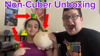 My Sister Unboxes Some More Crazy Cubes! #rubikscube