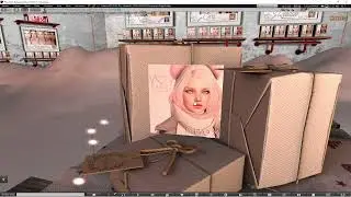 Going around the Holiday Shop and Hop Gilded region in Secondlife 2021