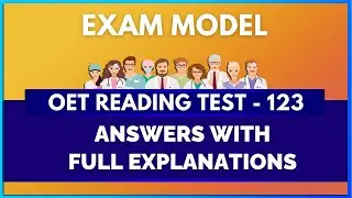 OET READING TEST - 123 | MIHIRAA