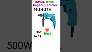 Makita M0801B 500W 16mm Impact Hammer Drill Machine long time use heavy duty torque ❤️💪🔥
