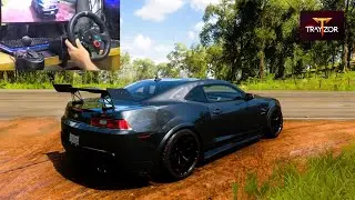 Camaro Z28 2015 | Forza Horizon 5 Gameplay with Logitech G29 Steering Wheel #camaro #chevrolet