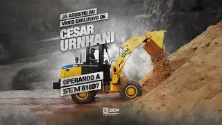 Melhores Momentos de Cesar Urnhani operando a carregadeira de rodas SEM618D